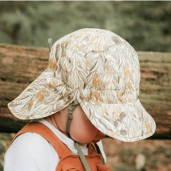 Bedhead Hats - 'Lounger' Baby Reversible Flap Sun Hat - Mallee & Moss-Panda Kids and Baby