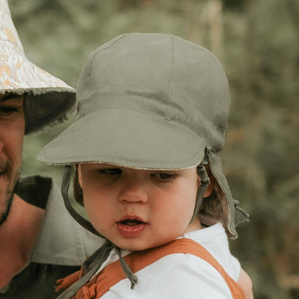 Bedhead Hats - 'Lounger' Baby Reversible Flap Sun Hat - Mallee & Moss-Panda Kids and Baby