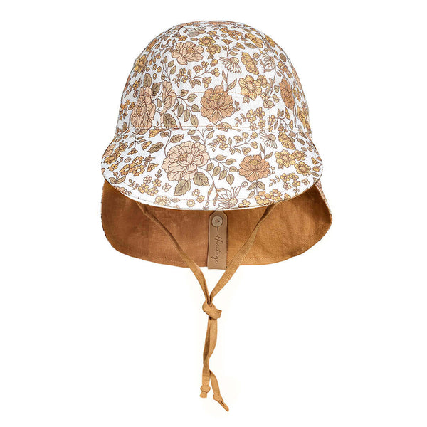 Bedhead Hats - 'Lounger' Baby Reversible Flap Sun Hat - Marie & Maize-Panda Kids and Baby