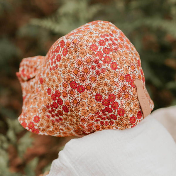Bedhead Hats - 'Searcher' Reversible Ruffle Bonnet - Melody & Maize-Panda Kids and Baby