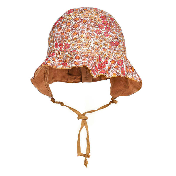Bedhead Hats - 'Searcher' Reversible Ruffle Bonnet - Melody & Maize-Panda Kids and Baby