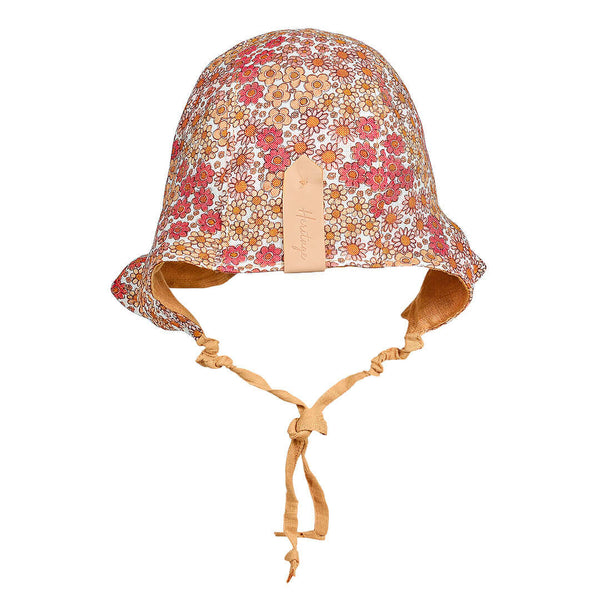 Bedhead Hats - 'Searcher' Reversible Ruffle Bonnet - Melody & Maize-Panda Kids and Baby