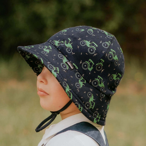 Bedhead Hats - Toddler Bucket Sun Hat - Tractor-Panda Kids and Baby