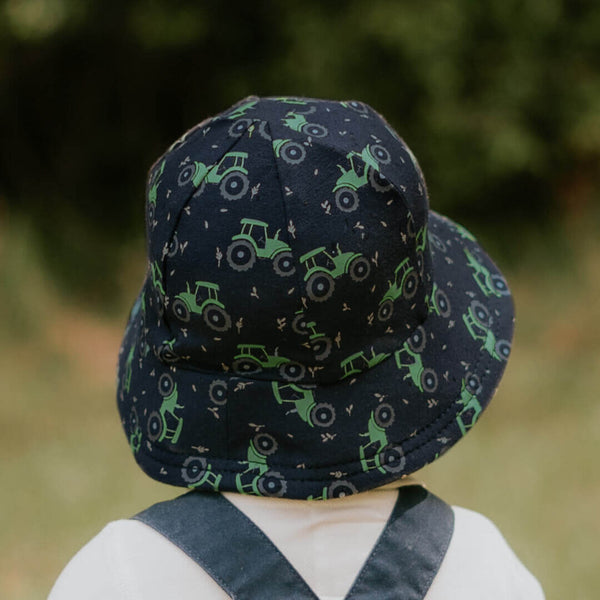 Bedhead Hats - Toddler Bucket Sun Hat - Tractor-Panda Kids and Baby