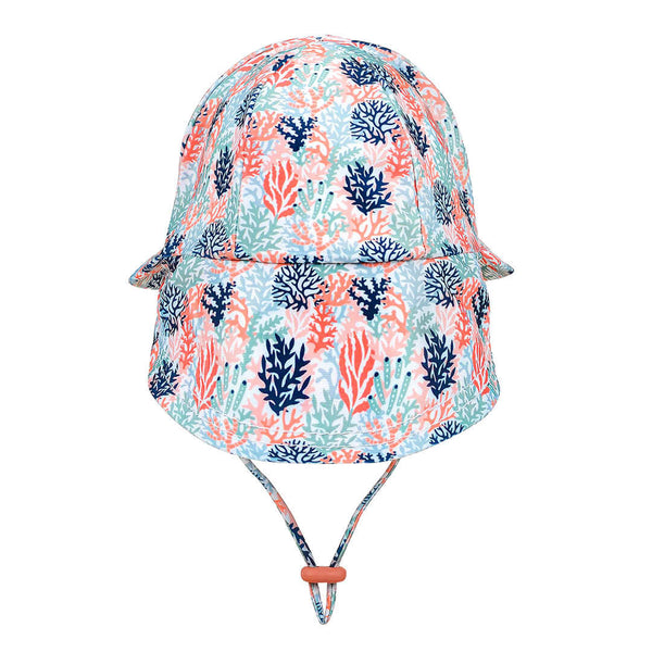 Bedhead - Kids Swim Legionnaire Hat - Coral-Panda Kids and Baby