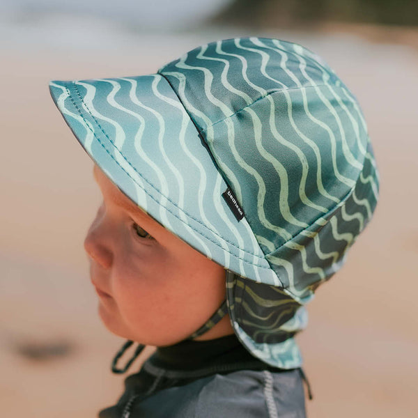 Bedhead - Kids Swim Legionnaire Hat - Waves-Panda Kids and Baby