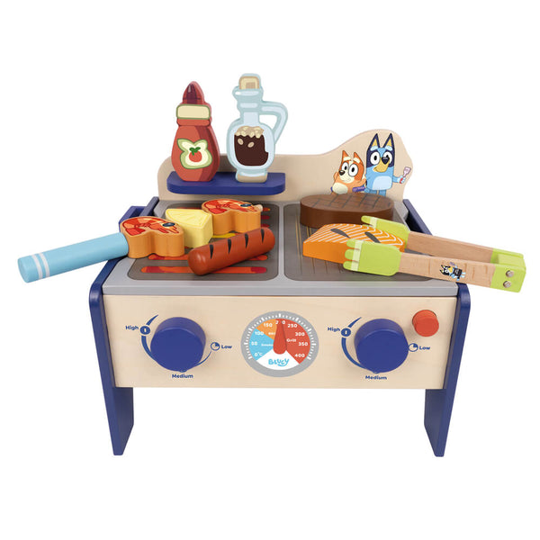 Bluey - Wooden BBQ & Salad Set-Panda Kids and Baby