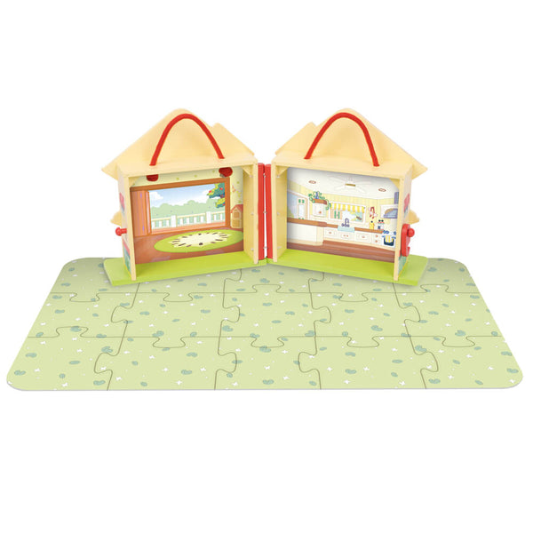 Bluey - Wooden Carry Along House-Panda Kids and Baby