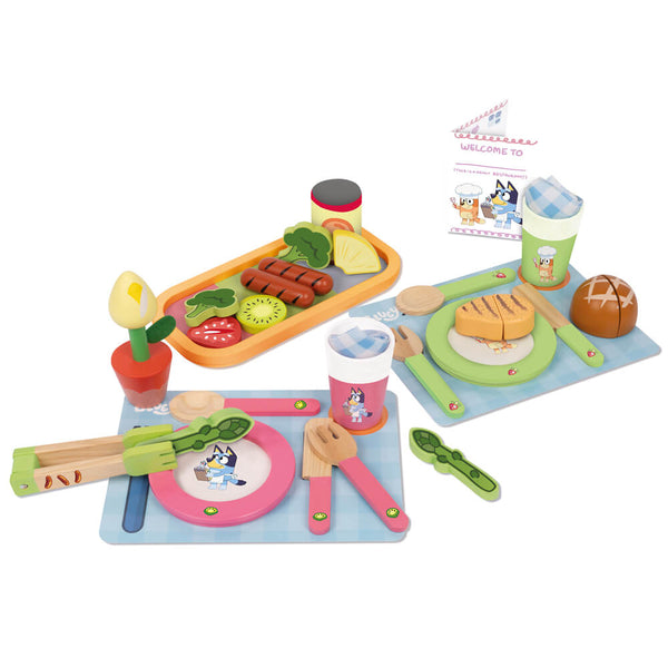 Bluey - Wooden Dine In With Bluey Set-Panda Kids and Baby