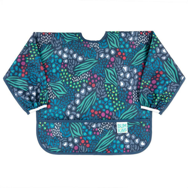 Bumkins - Waterproof Sleeved Bib - Multi Colours Available-Panda Kids and Baby