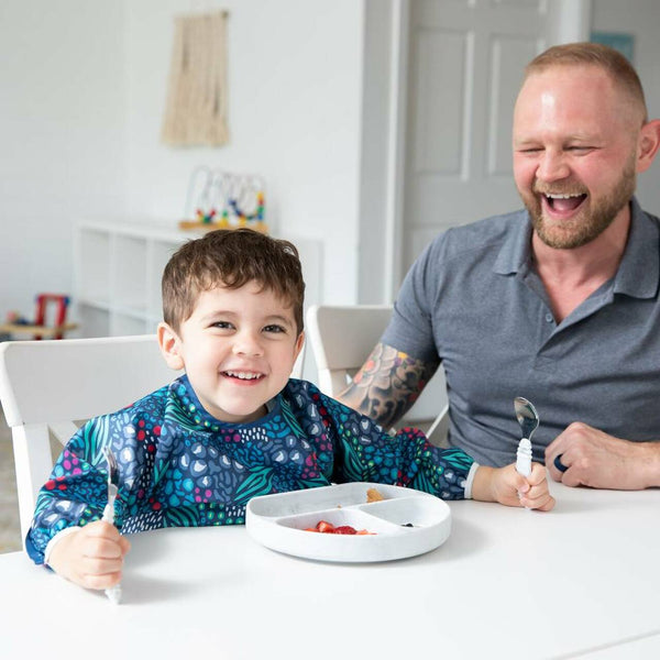 Bumkins - Waterproof Sleeved Bib - Multi Colours Available-Panda Kids and Baby