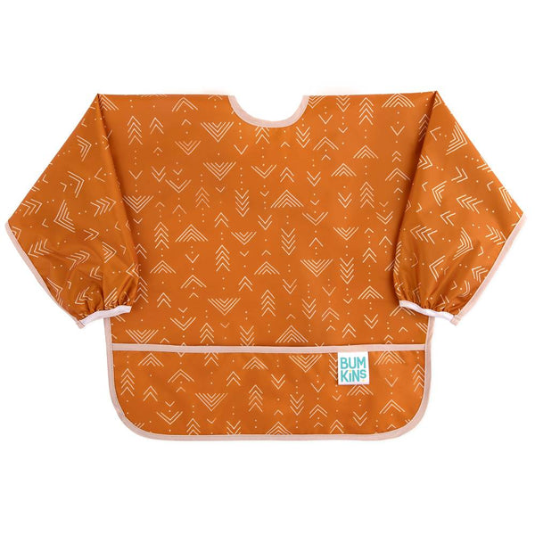 Bumkins - Waterproof Sleeved Bib - Multi Colours Available-Panda Kids and Baby