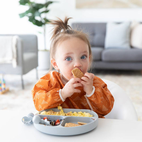 Bumkins - Waterproof Sleeved Bib - Multi Colours Available-Panda Kids and Baby