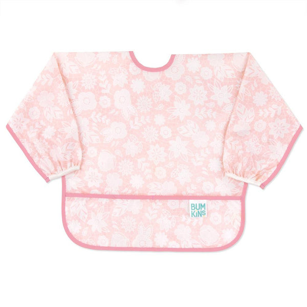Bumkins - Waterproof Sleeved Bib - Multi Colours Available-Panda Kids and Baby