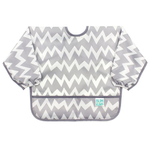 Bumkins - Waterproof Sleeved Bib - Multi Colours Available-Panda Kids and Baby