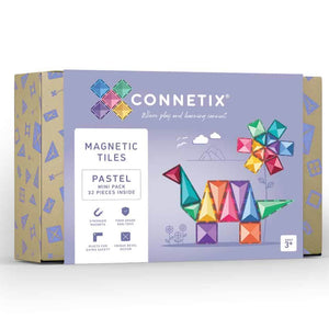 Connetix Tiles - Pastel Mini Pack 32 pc-Panda Kids and Baby