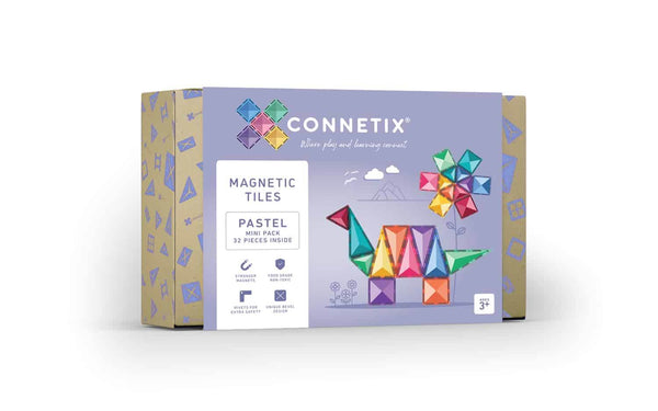 Connetix Tiles - Pastel Mini Pack 32 pc-Panda Kids and Baby
