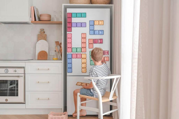 Connetix Tiles - Pastel Rectangle Pack 24 pc-Panda Kids and Baby