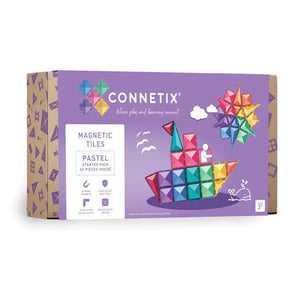 Connetix Tiles - Pastel Starter Pack 64 pc-Panda Kids and Baby