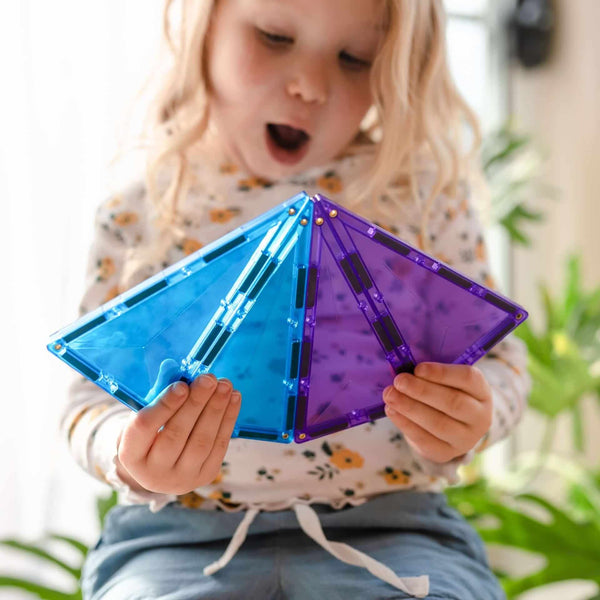 Connetix Tiles - Rainbow Geometry Pack 30 pc-Panda Kids and Baby