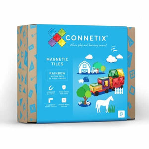 Connetix Tiles - Rainbow Motion Pack 24 pc-Panda Kids and Baby