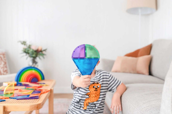 Connetix Tiles - Rainbow Shape Expansion Pack 36 pc-Panda Kids and Baby