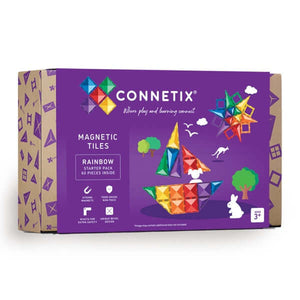 Connetix Tiles - Rainbow Starter Pack 60 pc-Panda Kids and Baby