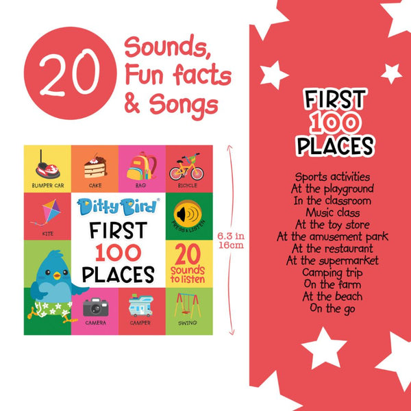 Ditty Bird - First 100 Places-Panda Kids and Baby