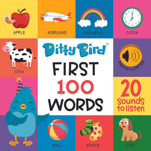 Ditty Bird - First 100 Words-Panda Kids and Baby