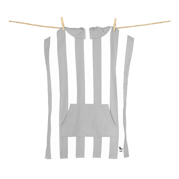 Dock & Bay: Quick Dry Hooded Towel Poncho Mini Cabana Collection - Goa Grey-Panda Kids and Baby