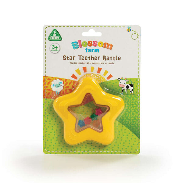 Early Learning Centre - Blossom Farm Star Teether Rattle-Panda Kids and Baby