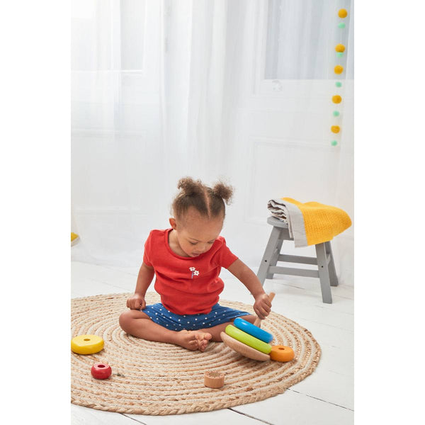 Early Learning Centre - Wooden Stacking Ring-Panda Kids and Baby