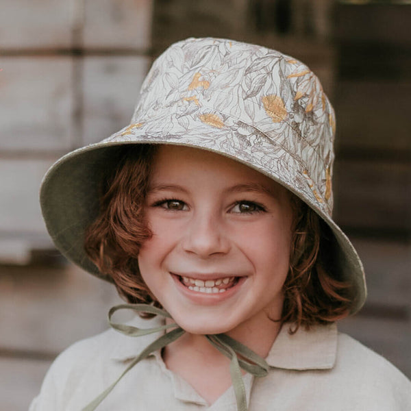 Bedhead Hats - 'Explorer' Kids Reversible Classic Bucket Hat - Mallee & Moss-Panda Kids and Baby