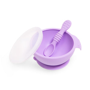 Bumkins - Silicone First Feeding Set Feeding Bumkins Lavender 