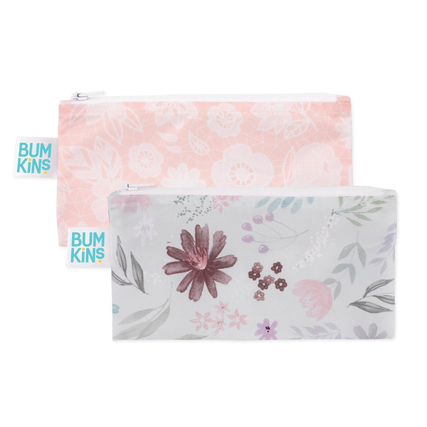 Bumkins - Small Snack Bag - 2 Pack Feeding Bumkins Floral Lace 