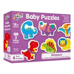 Galt - Baby Puzzles - Dinosaurs 2 pc-Panda Kids and Baby