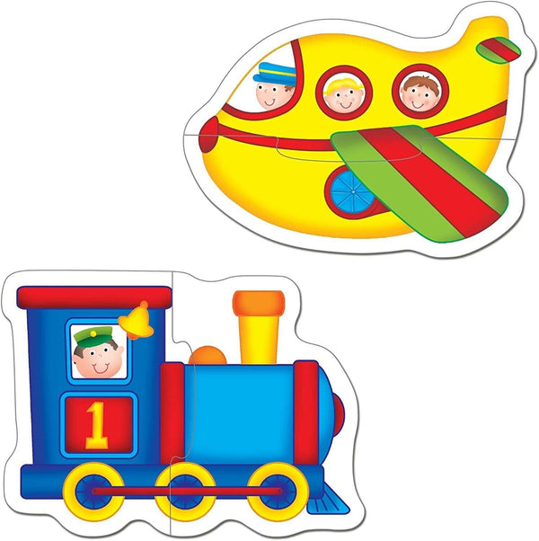 Galt - Baby Puzzles - Transport - 2pcs-Panda Kids and Baby