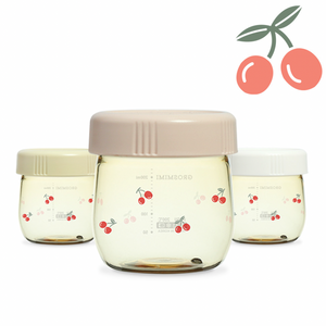 Grosmimi - Cherrish Edition - PPSU Baby Food Jar Set of 3-Panda Kids and Baby