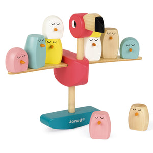 Janod - Balancing Flamingo Game-Panda Kids and Baby