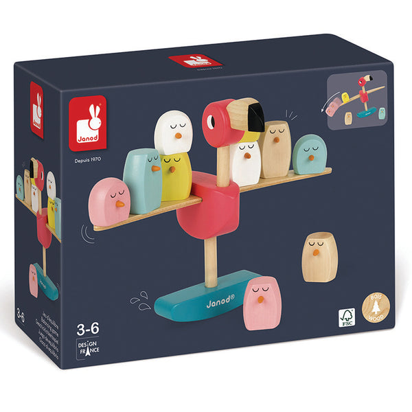 Janod - Balancing Flamingo Game-Panda Kids and Baby
