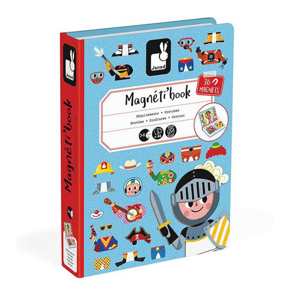 Janod - Boys Dress Up Magnetibook-Panda Kids and Baby