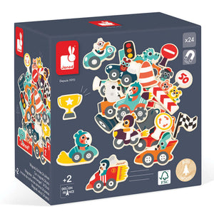 Janod - Car Magnets-Panda Kids and Baby