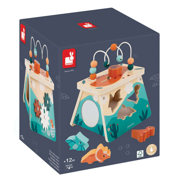 Janod - Dino Multi-Activity Volcano-Panda Kids and Baby