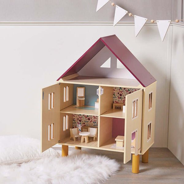 Janod - Dolls House-Panda Kids and Baby