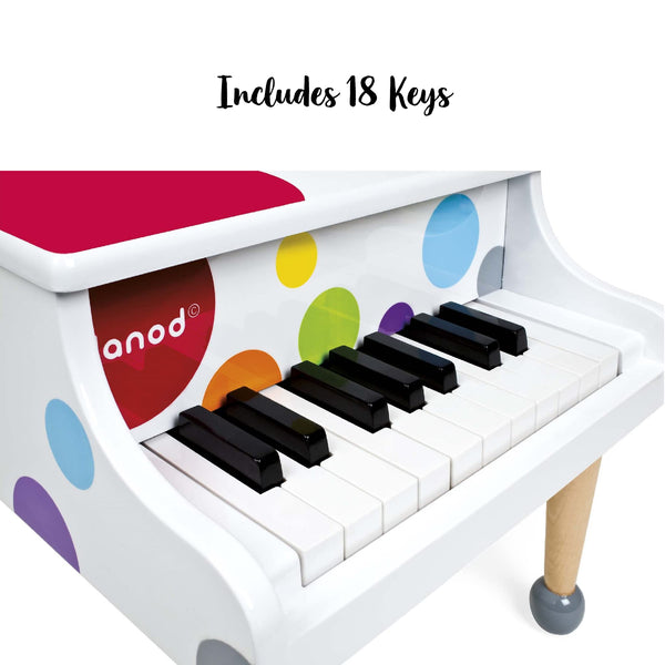 Janod - My First Electronic Piano-Panda Kids and Baby