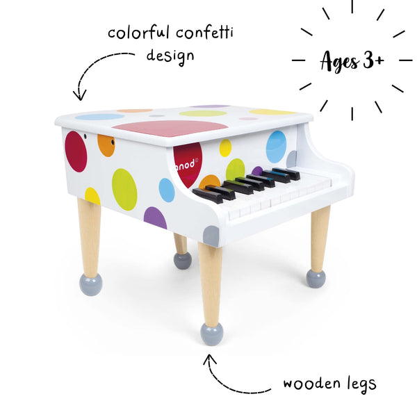 Janod - My First Electronic Piano-Panda Kids and Baby