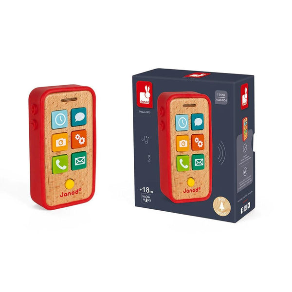 Janod - Sound Telephone-Panda Kids and Baby