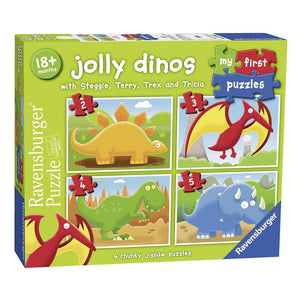 Ravensburger - Jolly Dinos My First Puzzle - 2 3 4 5pcs-Panda Kids and Baby