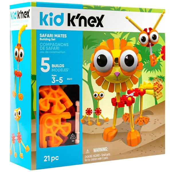 K'NEX - Safari Mates 21 pieces 5 builds-Panda Kids and Baby