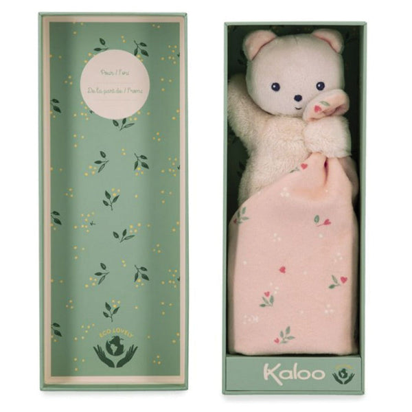 Kaloo - Carre Doudou Bear Leaves of Love-Panda Kids and Baby